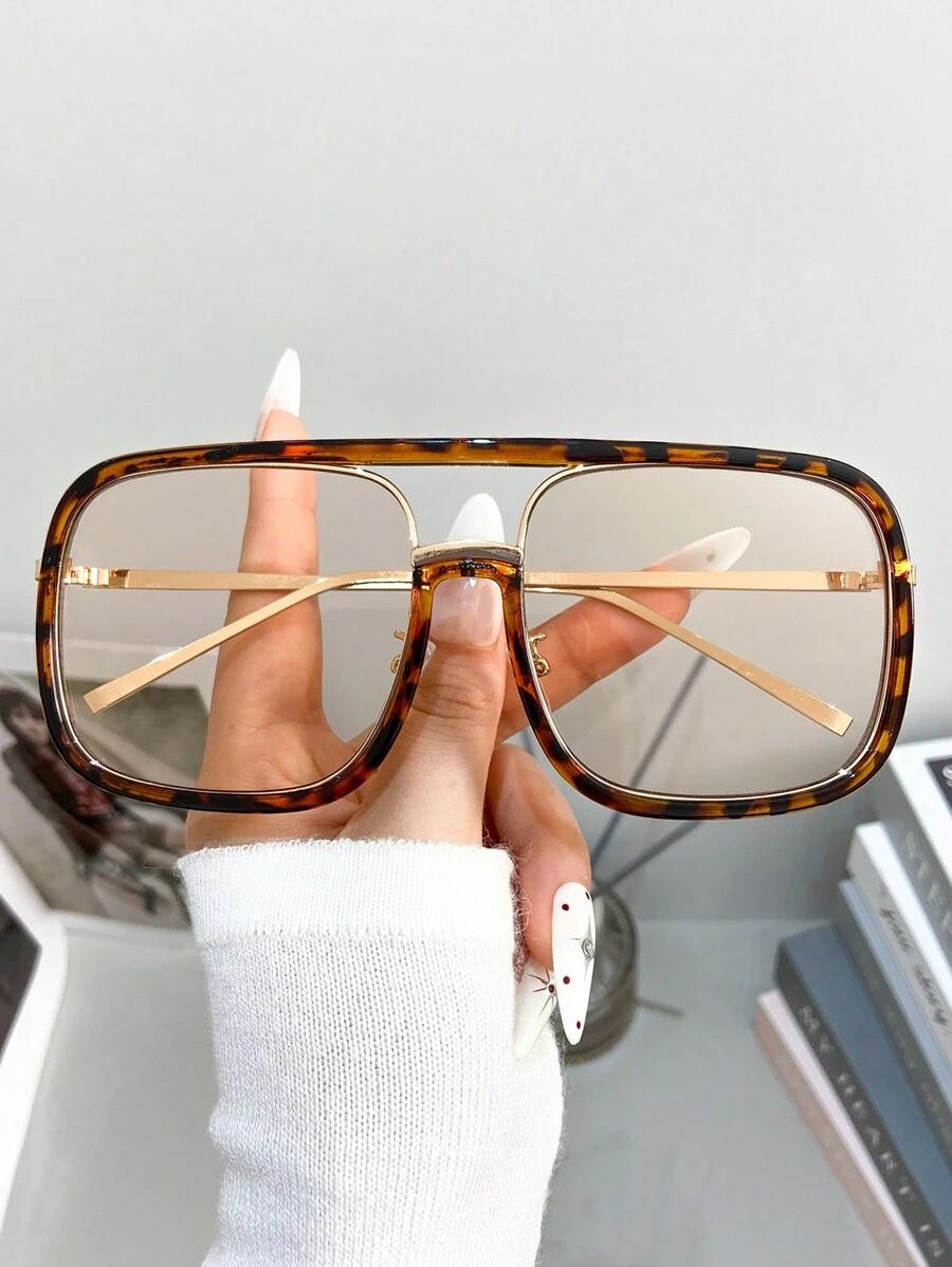 okulary zerówki animal print