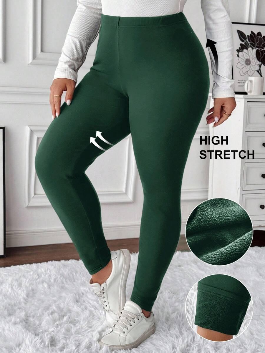 ZIELONE LEGGINSY WYSOKI STAN