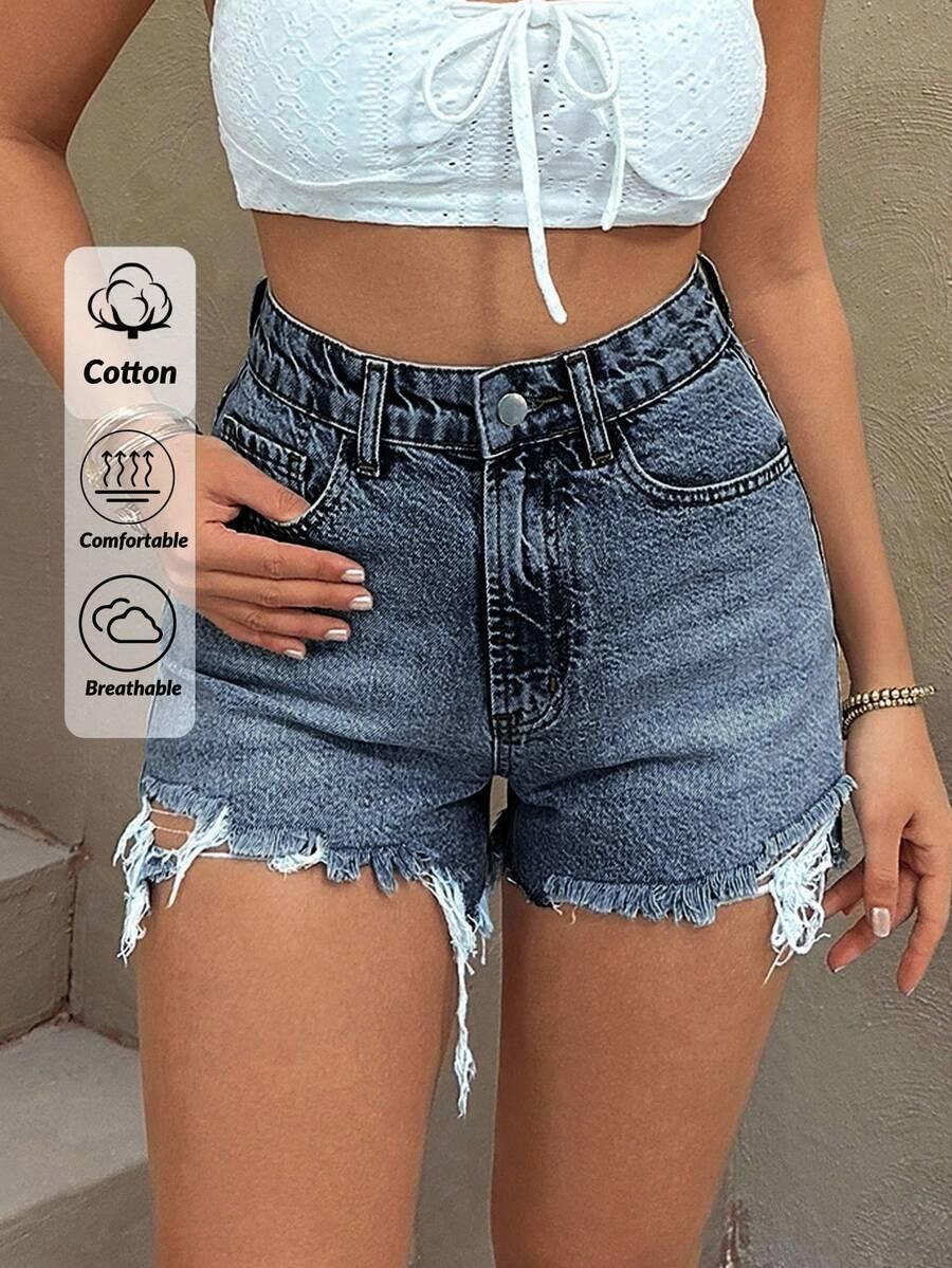 NIEBIESKIE SPODENKI JEANS