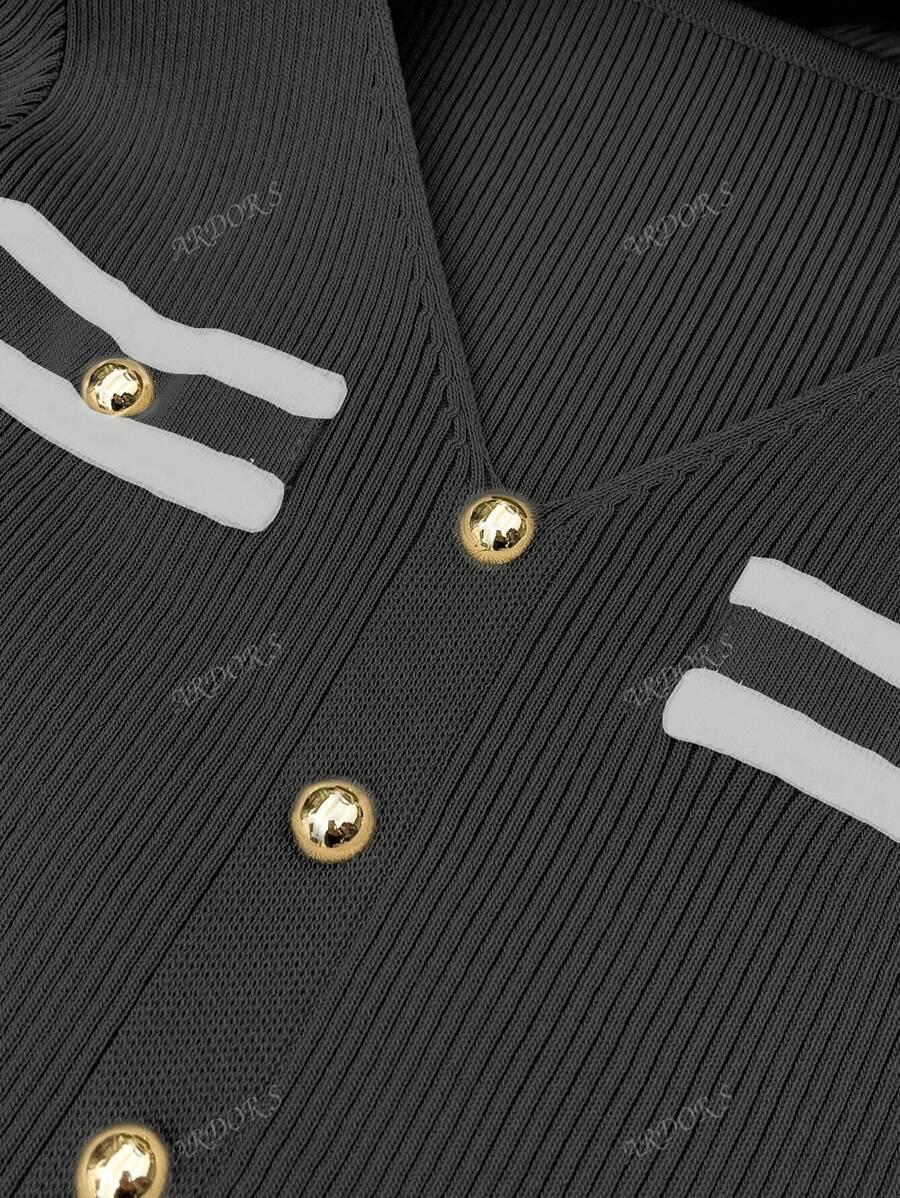 OŁÓWKOWA MIDI SUKIENKA V-NECK 