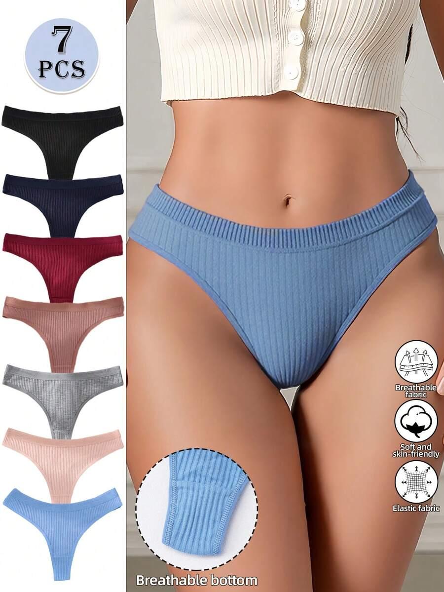 majtki prążek 7-pack