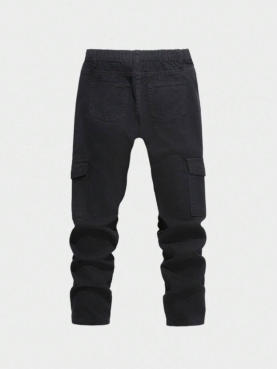CZARNE SPODNIE JEANS