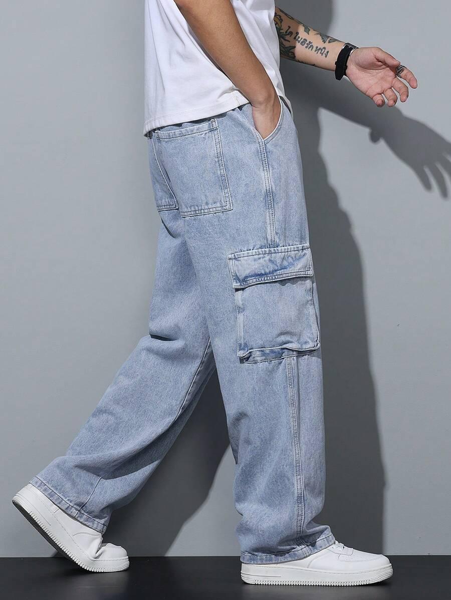 NIEBIESKIE SPODNIE JEANS