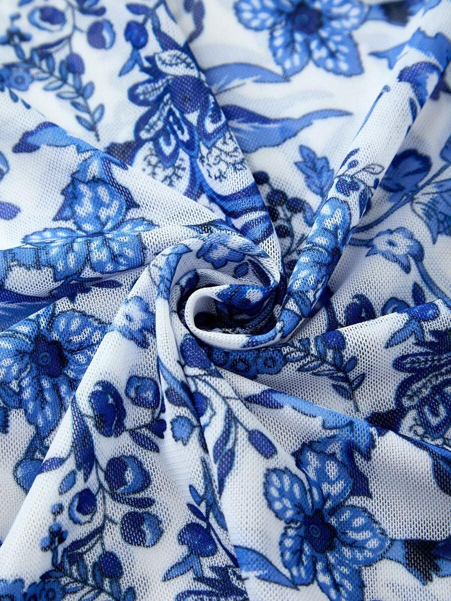 JEDNOCZĘŚCIOWY STRÓJ KĄPIELOWY Sarong print komplet