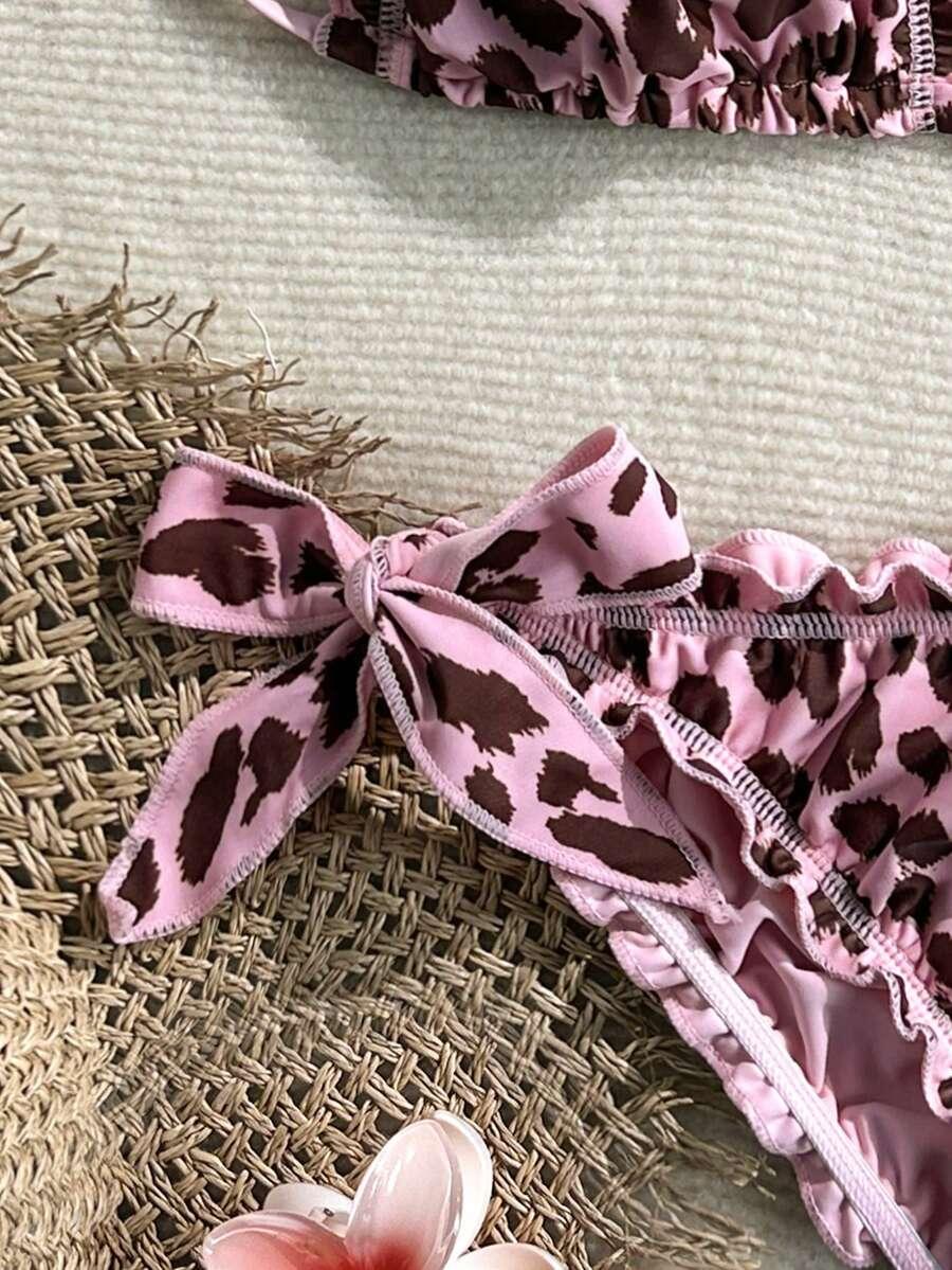 DWUCZĘŚCIOWY STRÓJ KĄPIELOWY ANIMAL PRINT