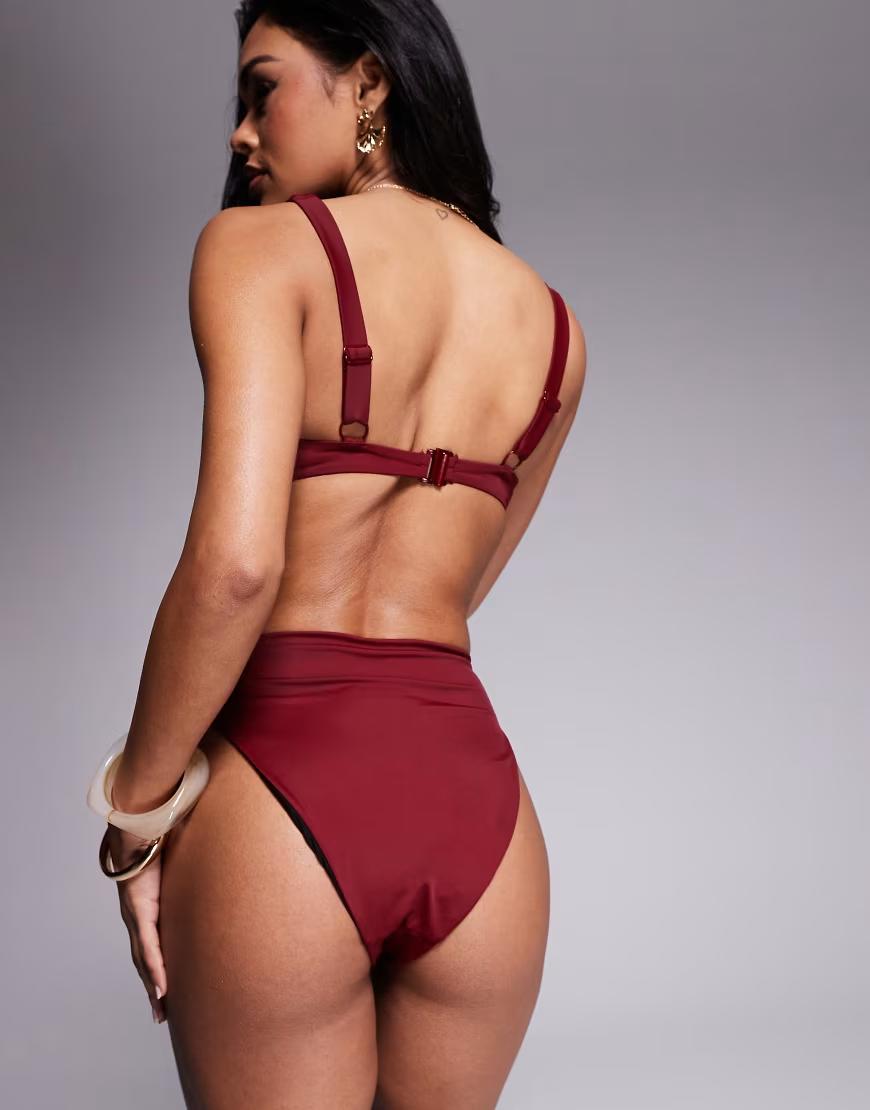 BORDOWY DÓŁ OD BIKINI WYSOKI STAN 