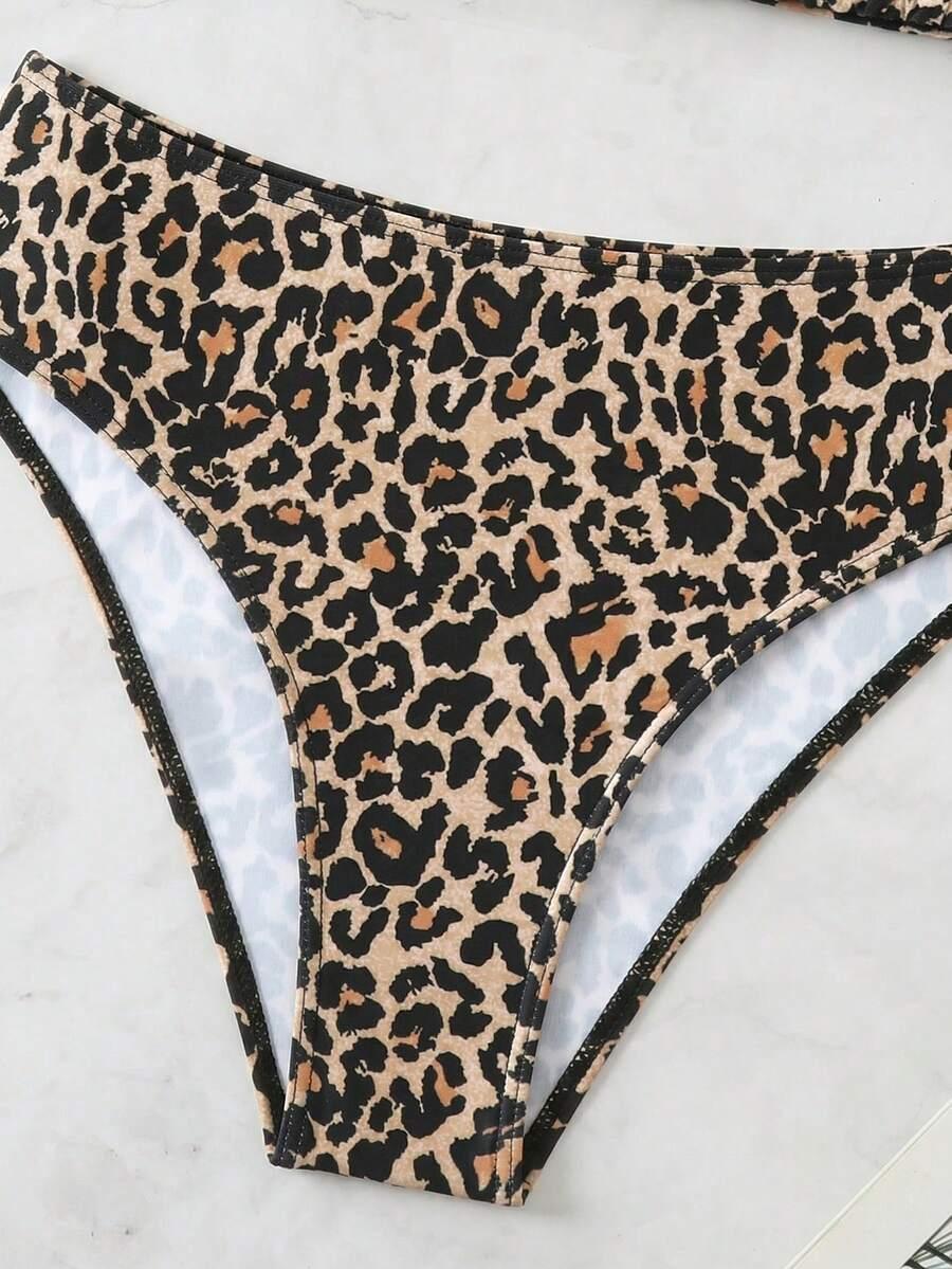 DWUCZĘŚCIOWY STRÓJ KĄPIELOWY ANIMAL PRINT