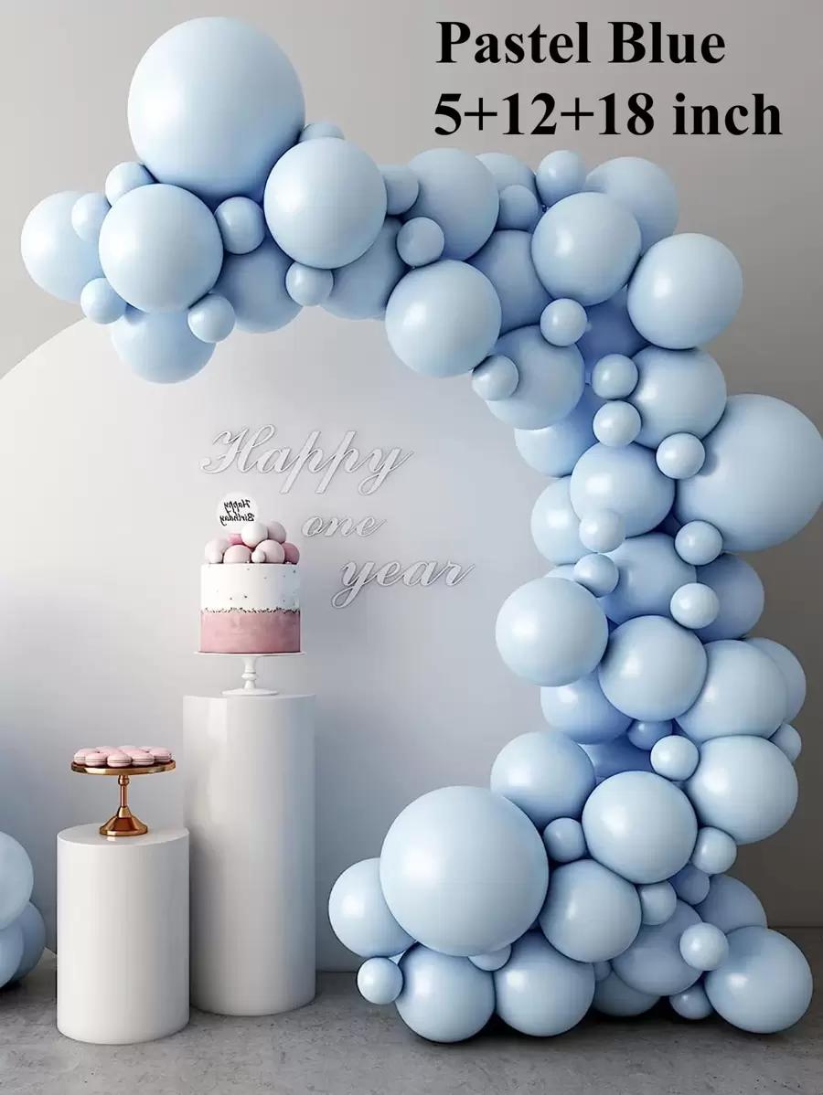 niebieskie balony 53szt