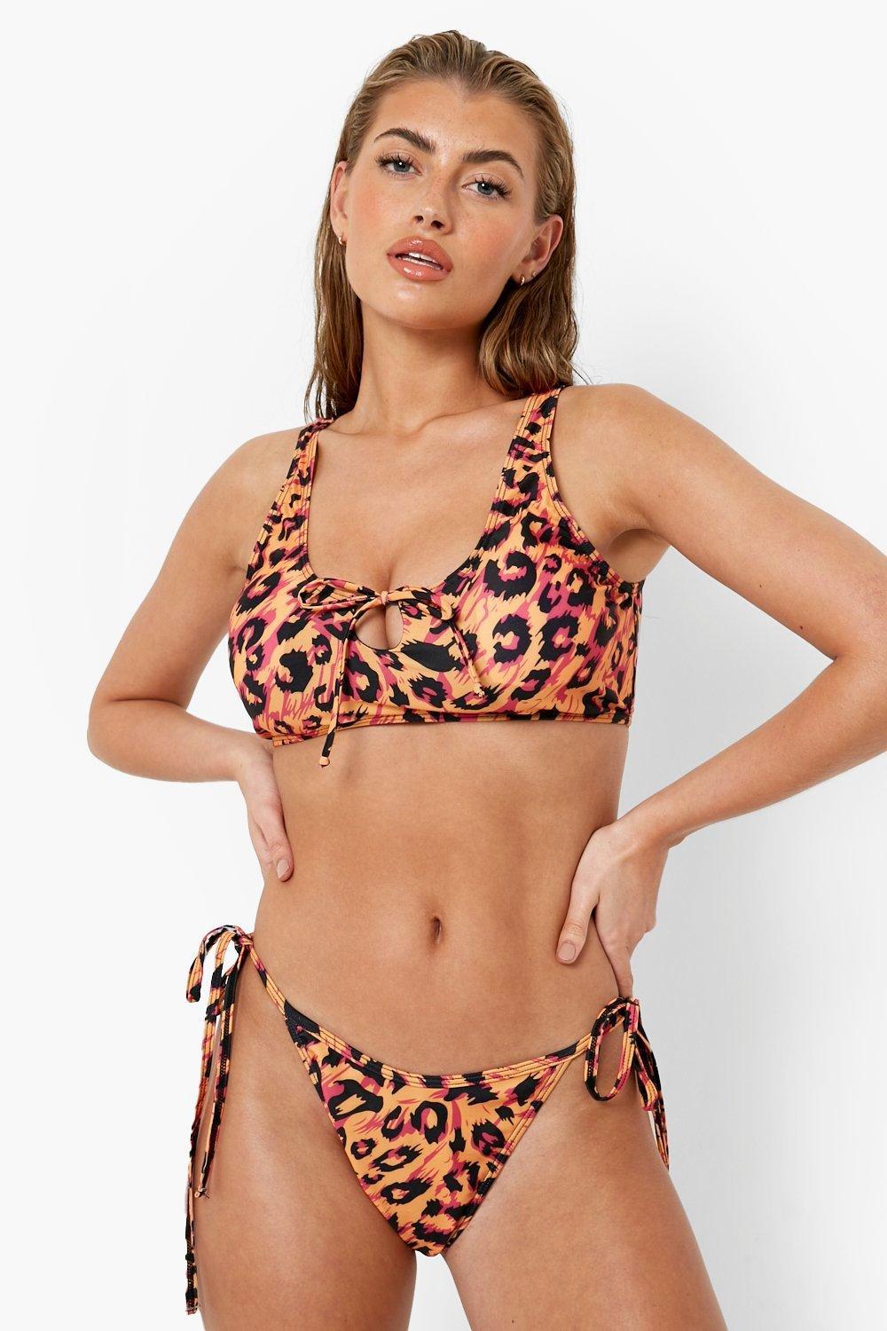 dół od bikini animal print