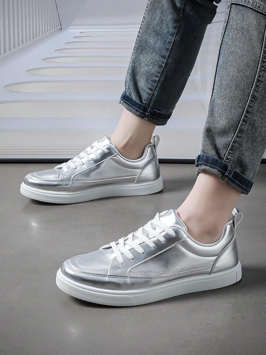 srebrne buty sportowe