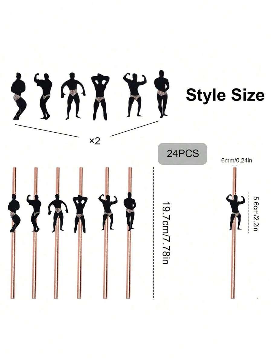 OZDOBNE SŁOMKI 5-PACK