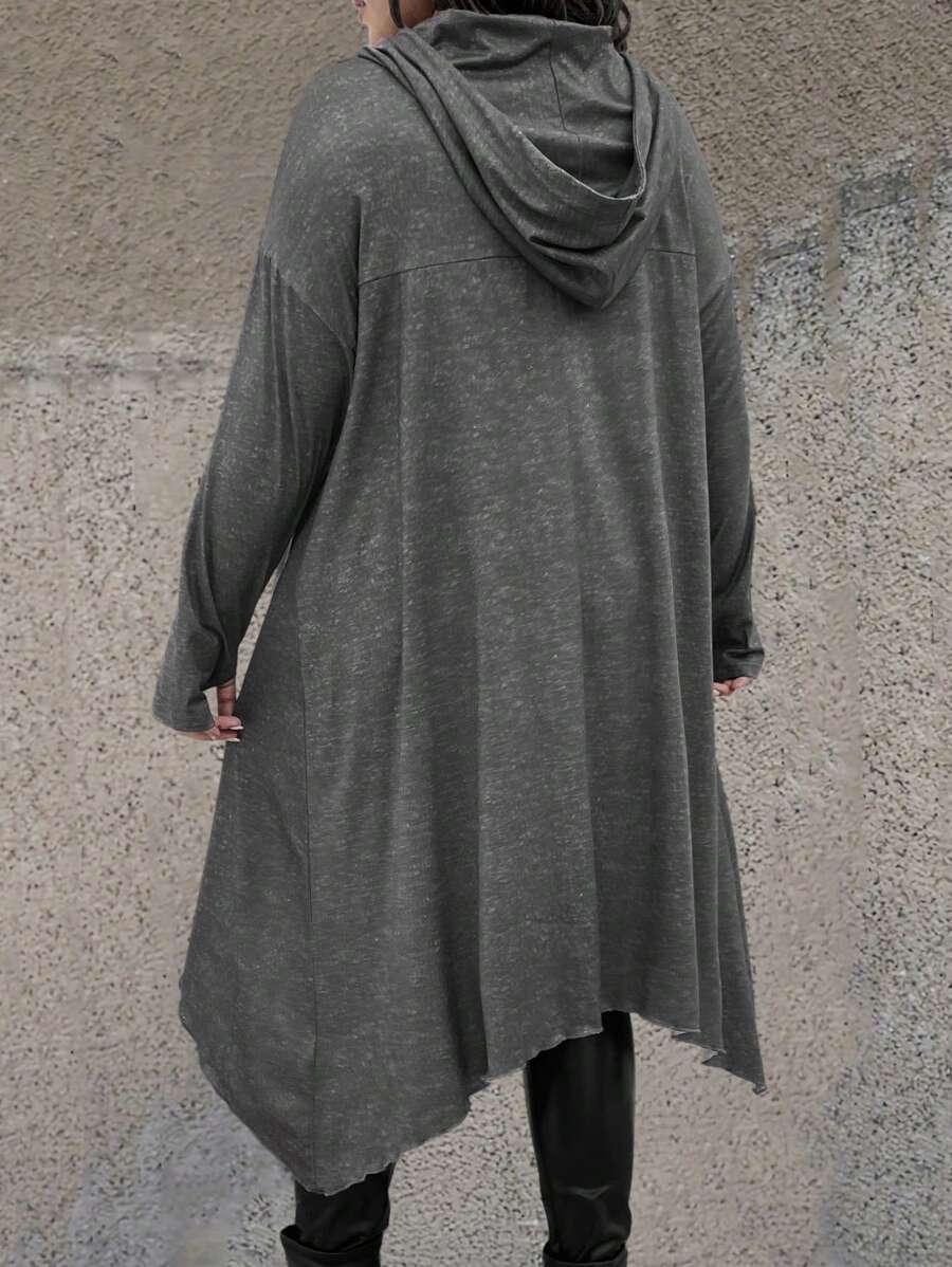 DŁUGA BLUZA Z KAPTUREM 
