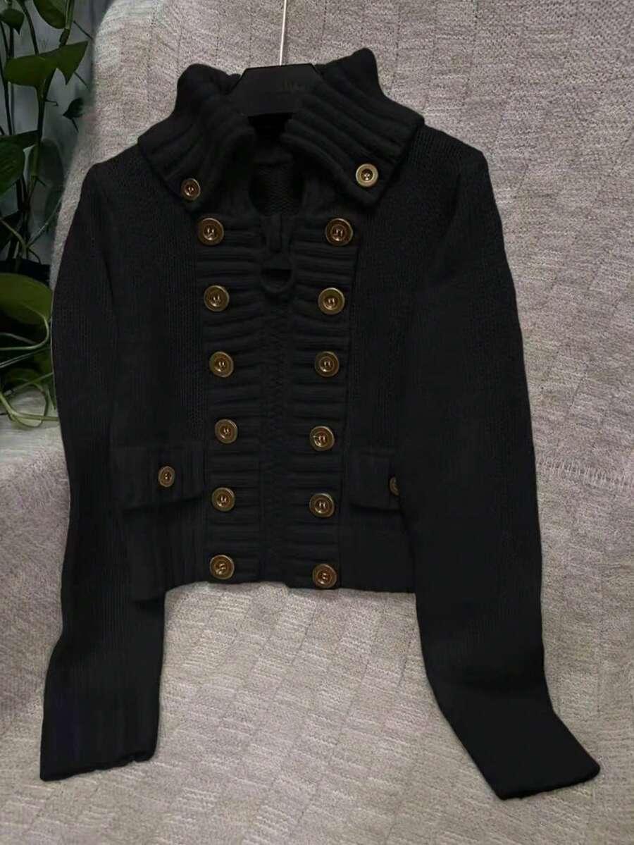CZARNY SWETER ZAMEK