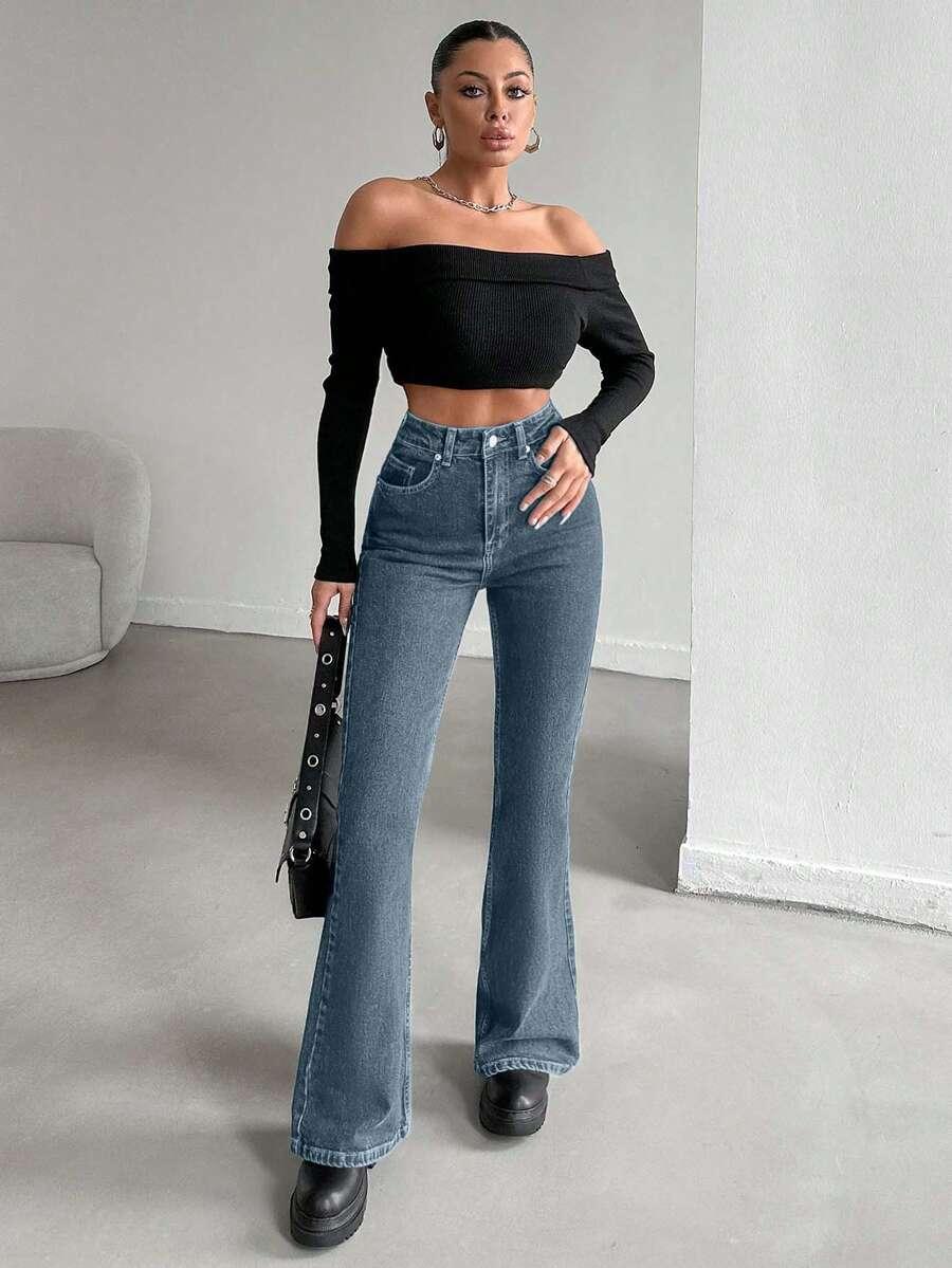 NIEBIESKIE SPODNIE JEANS