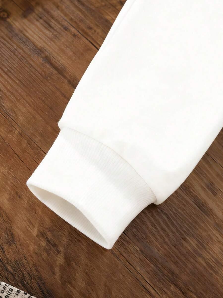 biała bluza print