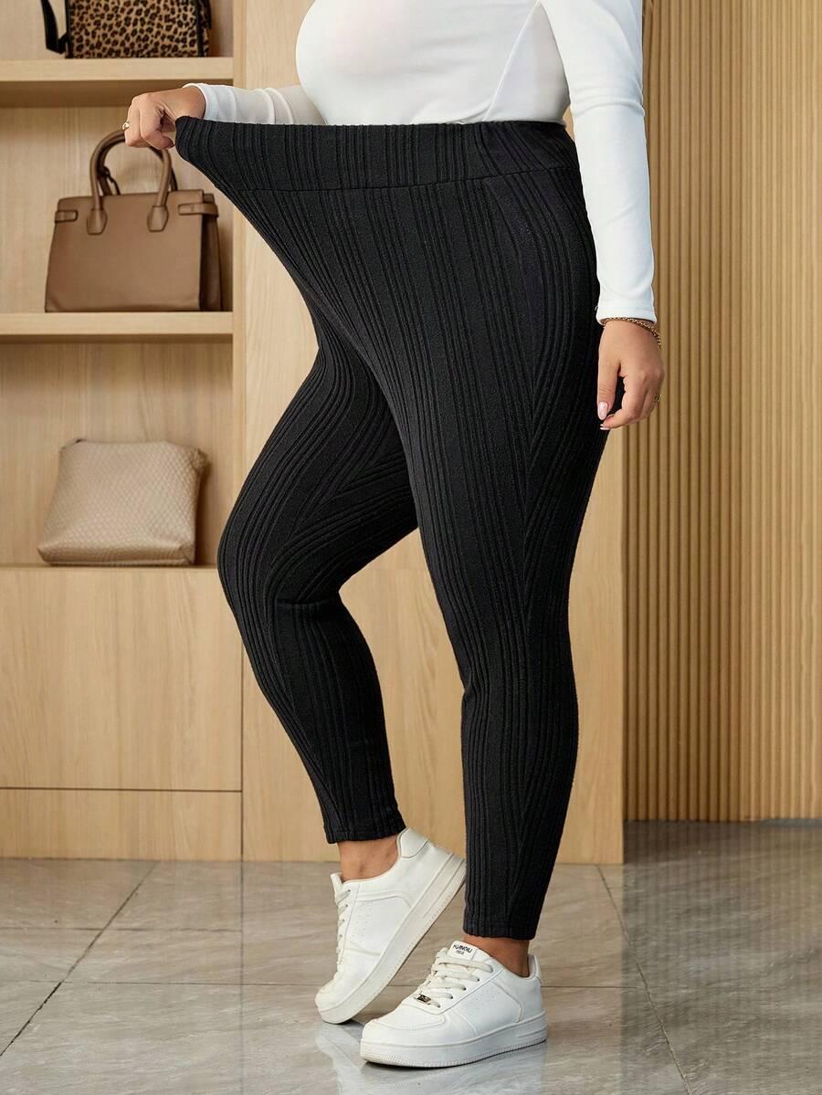 CZARNE LEGGINSY CASUAL