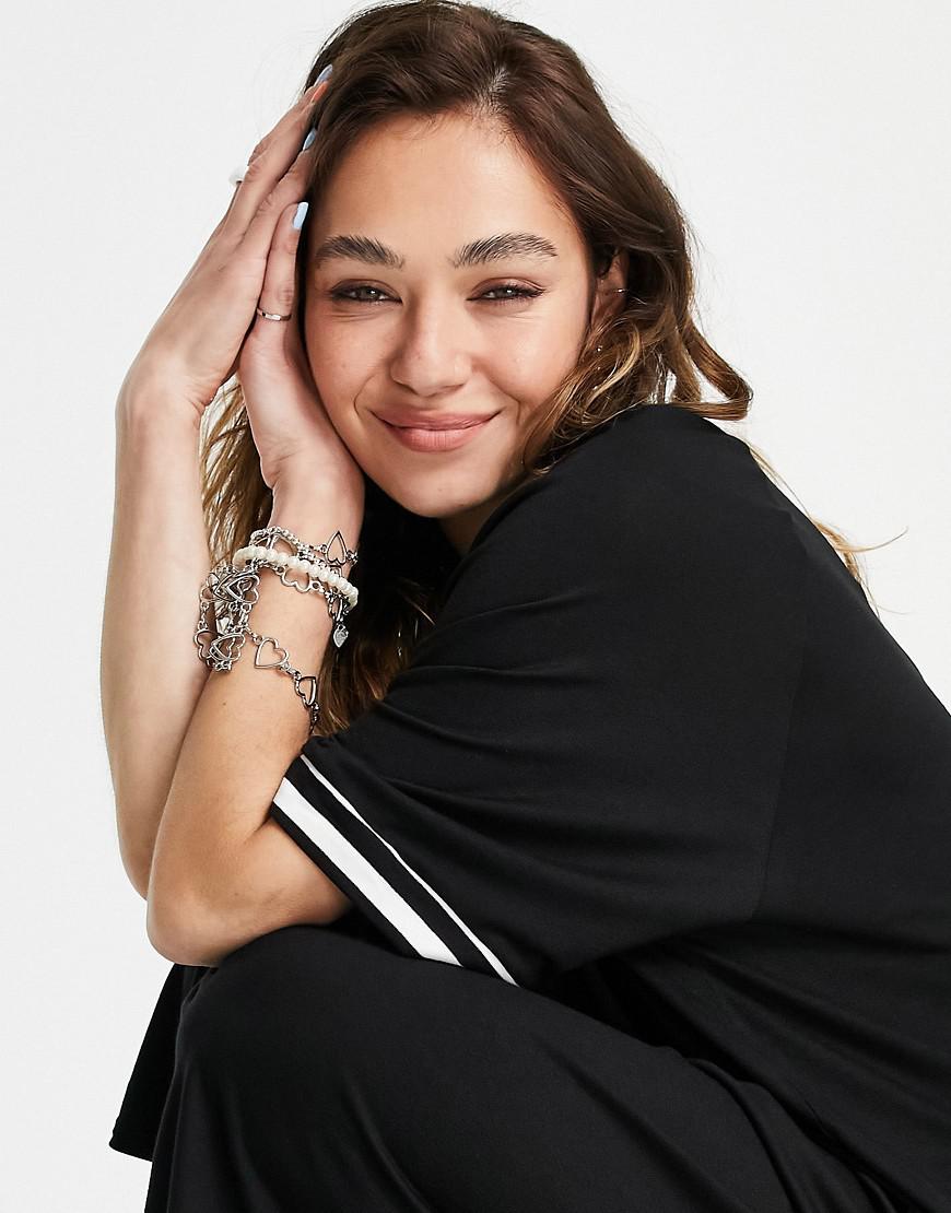 MIDI SUKIENKA OVERSIZE KONTRAST