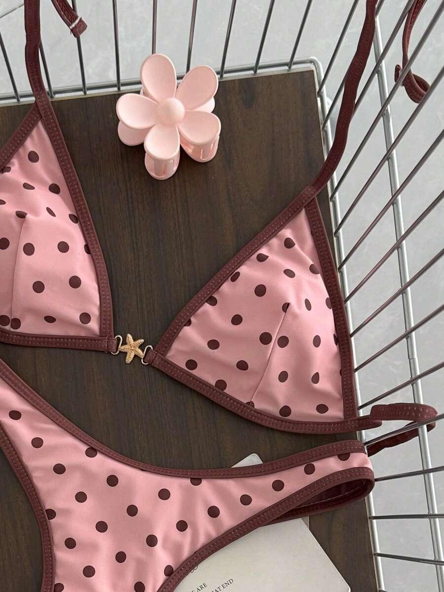 dwuczęściowy komplet bikini print 