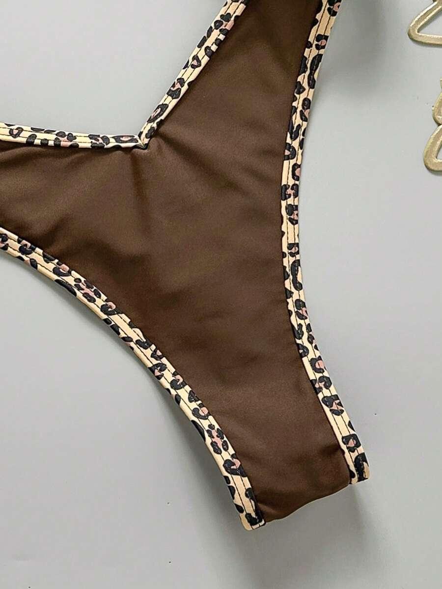 DWUCZĘŚCIOWY STRÓJ KĄPIELOWY ANIMAL PRINT