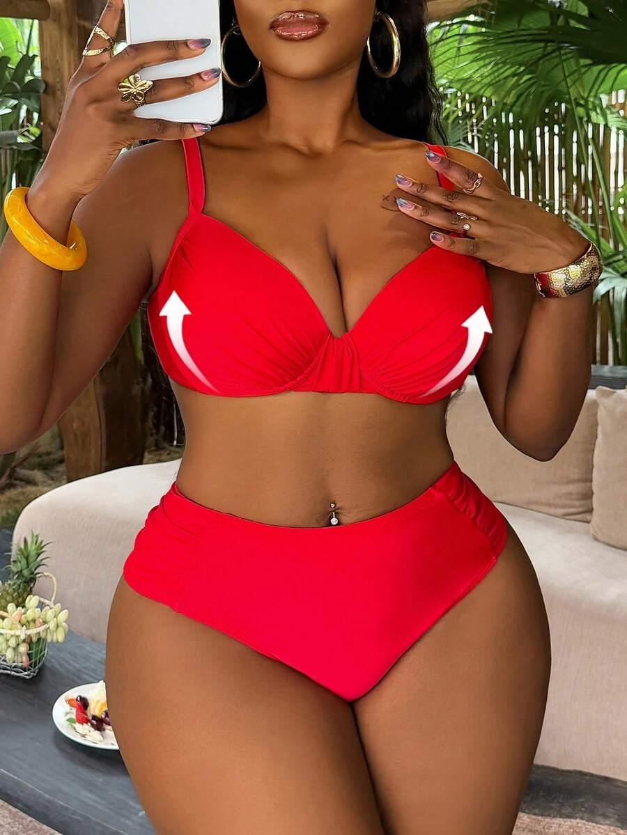 KOMPLET BIKINI Z USZTYWNINĄ MISECZKĄ