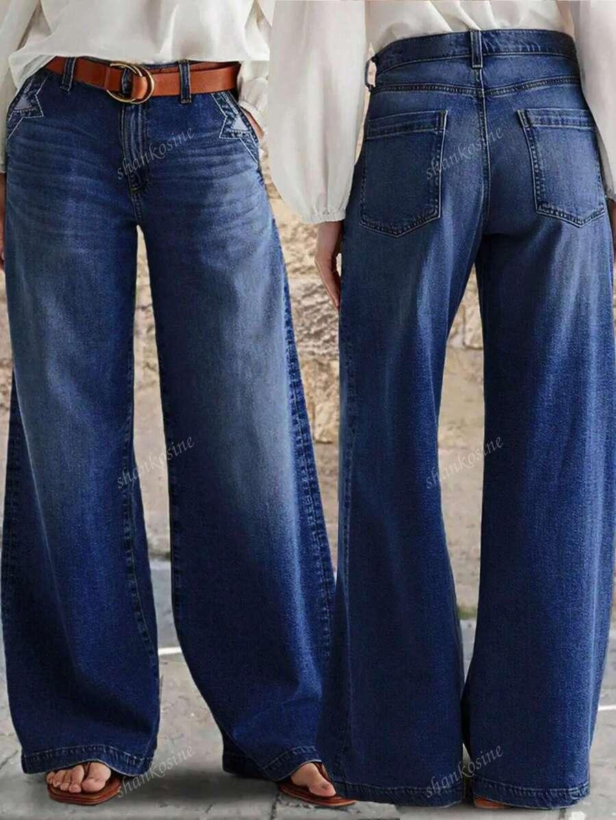 NIEBIESKIE SPODNIE JEANS