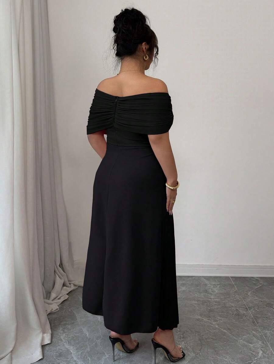 CZARNA MAXI SUKIENKA 