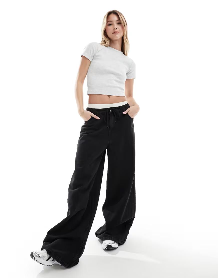 SZARY TOP PRĄŻKI BASIC