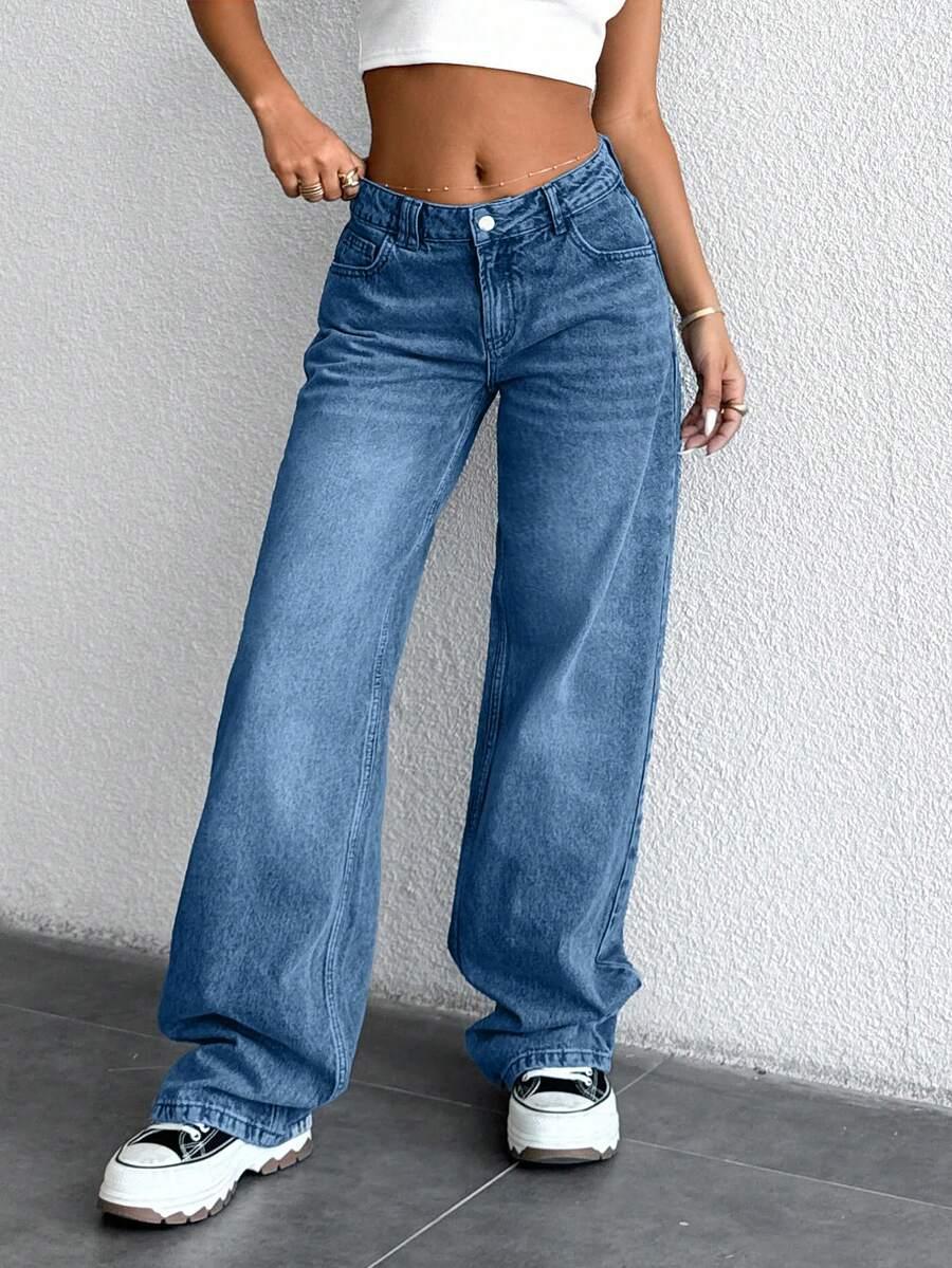 NIEBIESKIE SPODNIE JEANS
