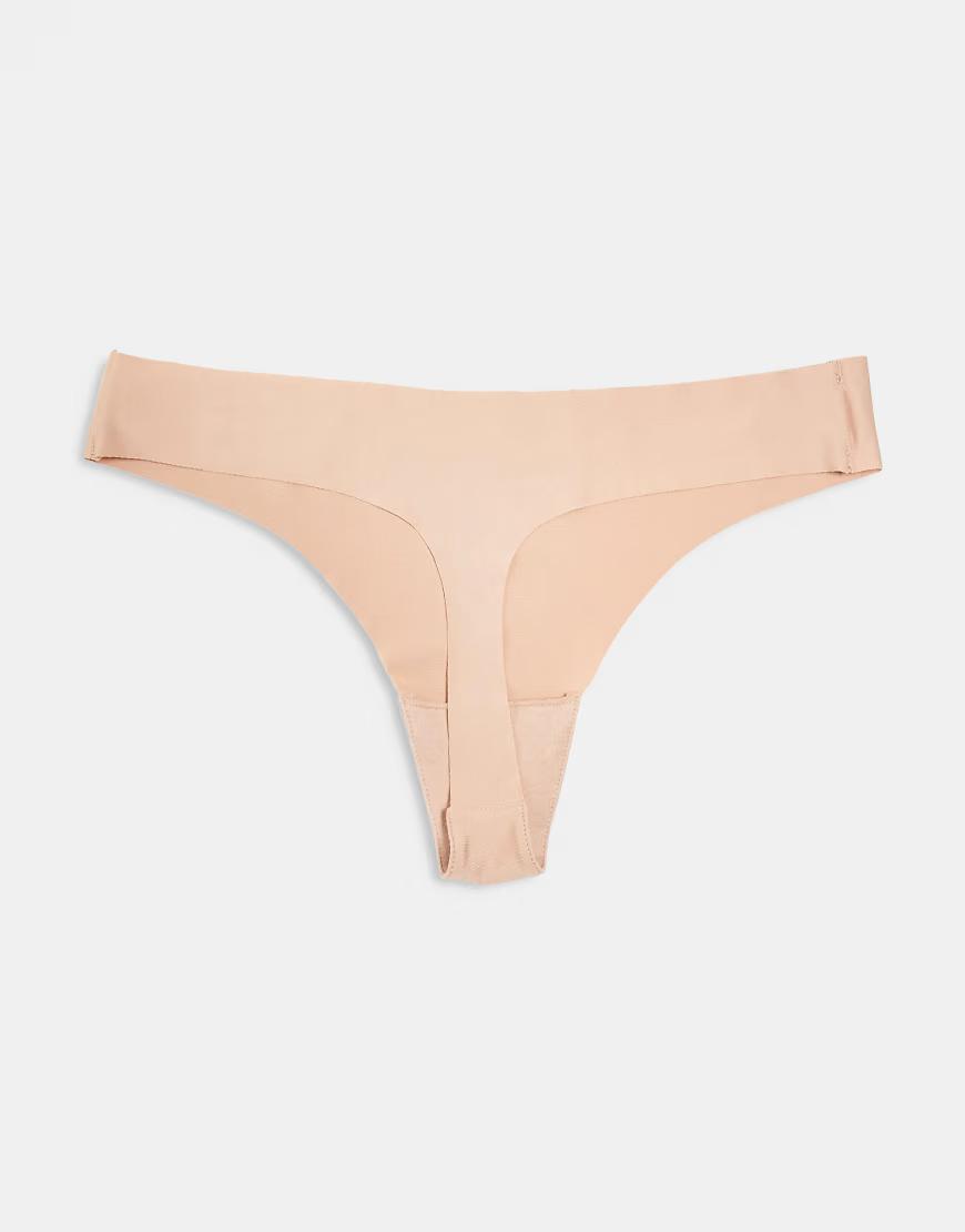BEŻOWE MAJTKI STRINGI 3-PACK