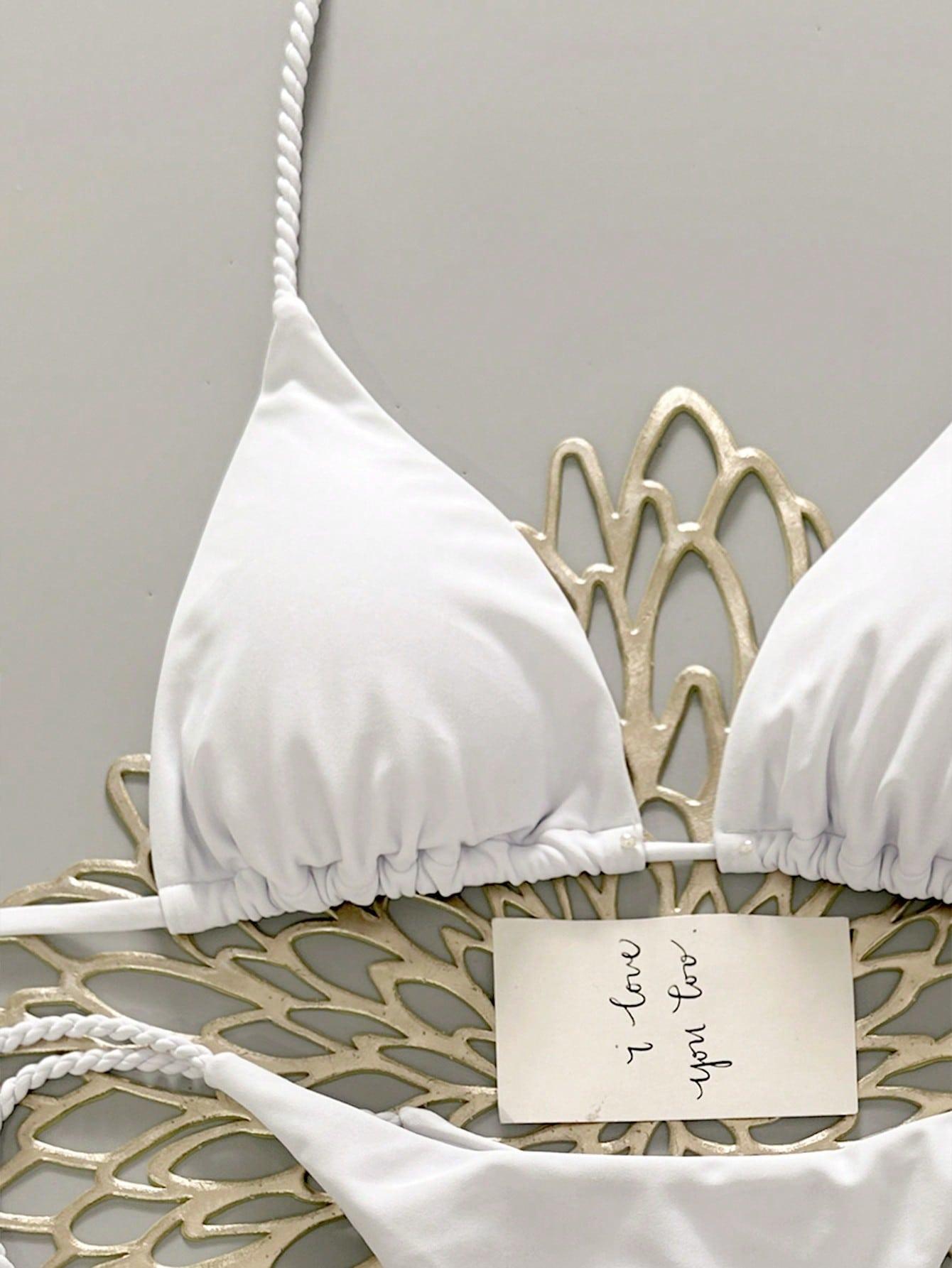 BIAŁE BIKINI DWUCZĘŚCIOWE