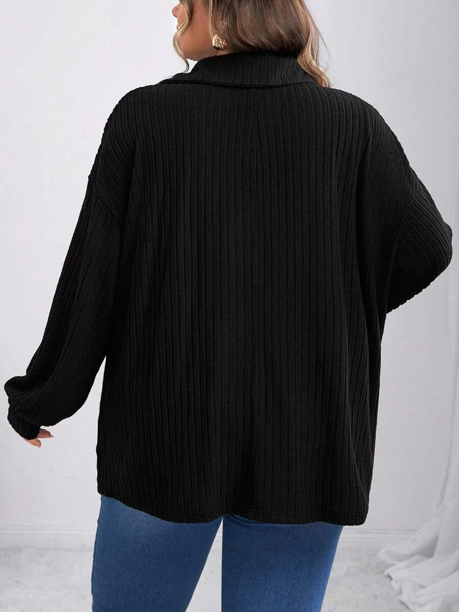 czarny sweter zamek 