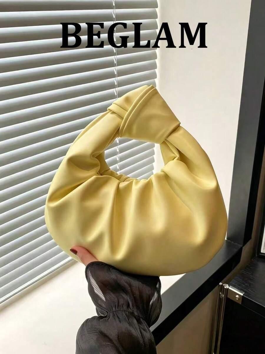 żółta torebka zatrzask