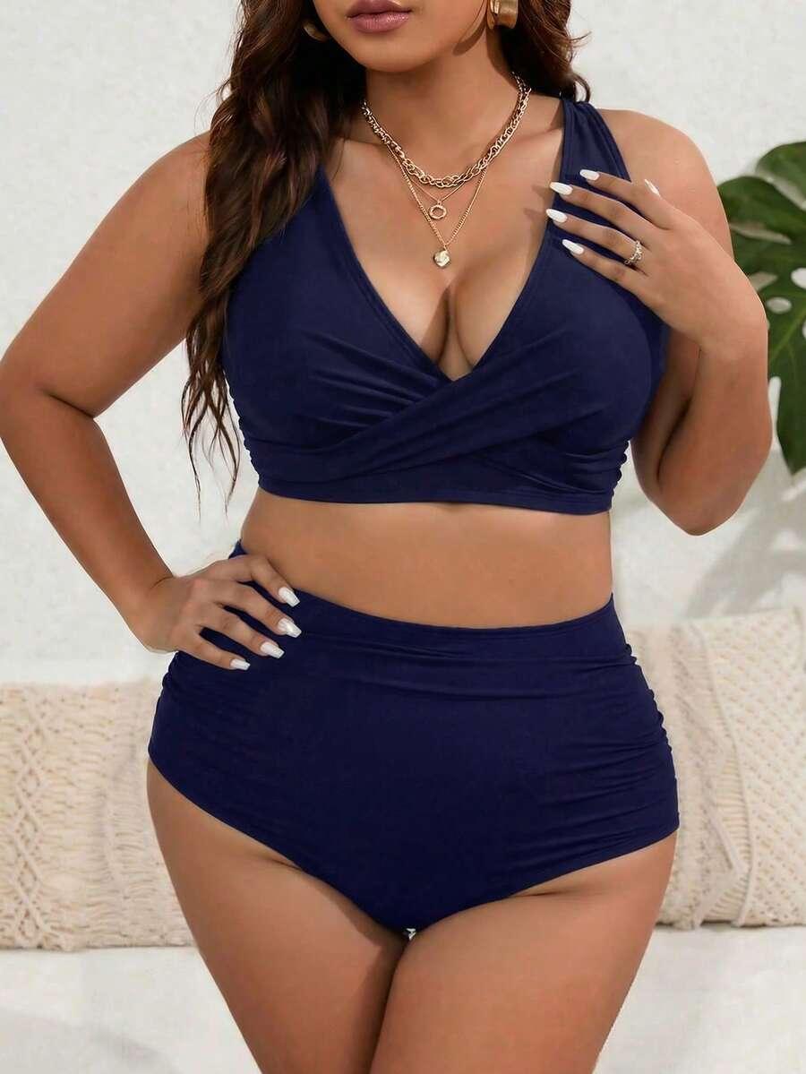 granatowa góra od bikini