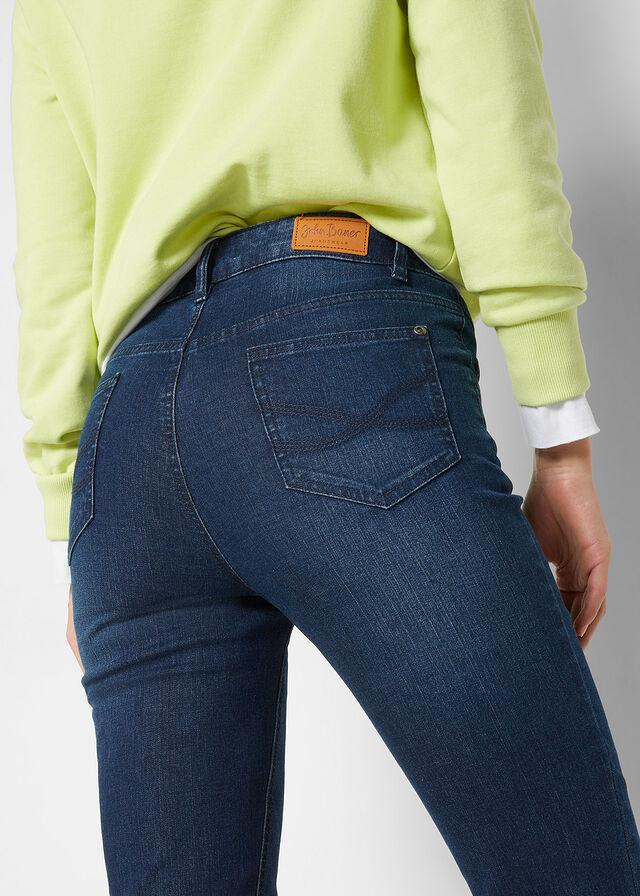 GRANATOWE JEANSY RURKI 