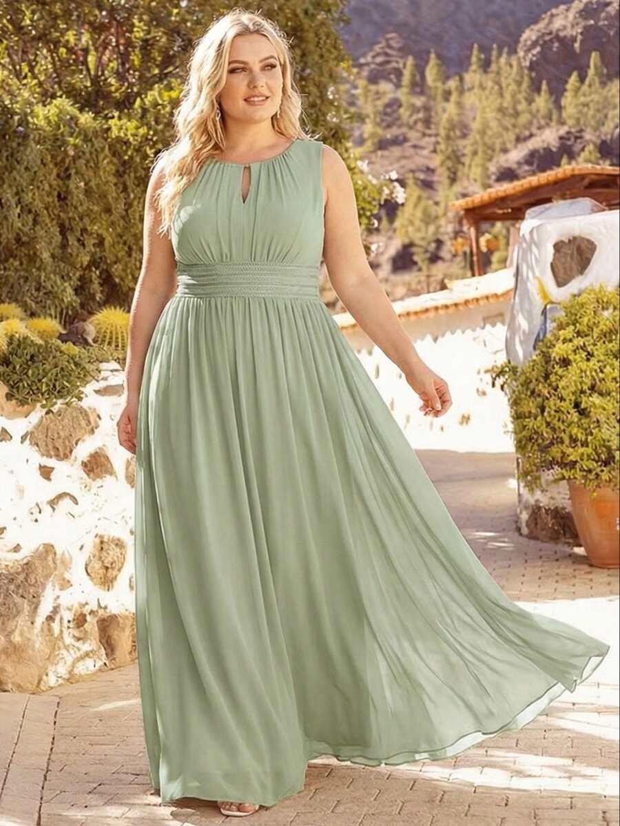 zielona maxi sukienka