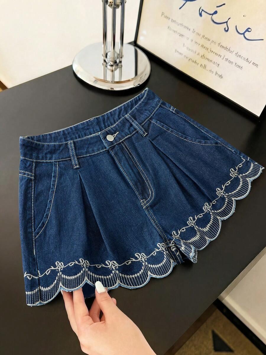 NIEBIESKIE SPODENKI JEANSOWE