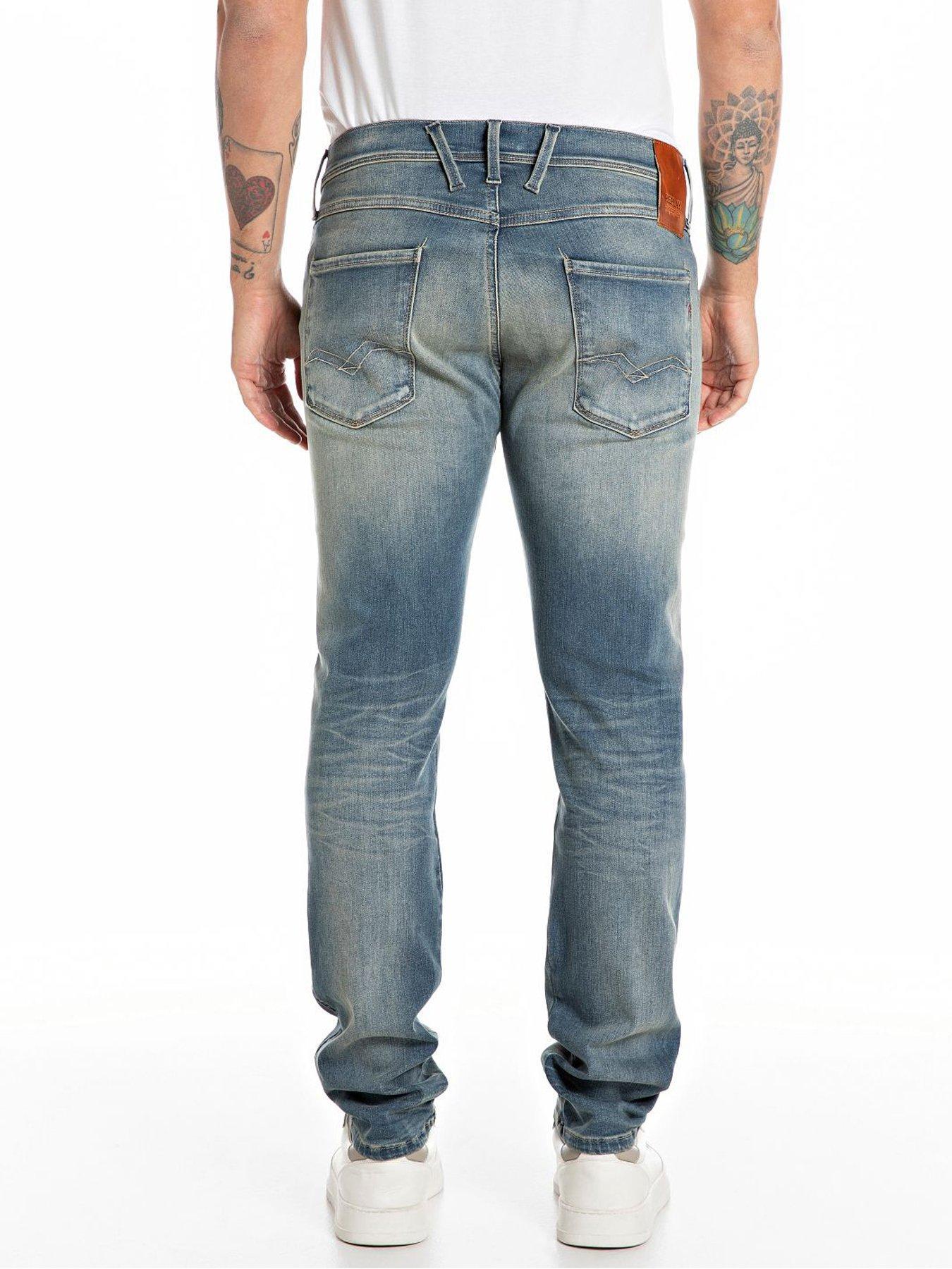 REPLAY PROSTE JEANSY MĘSKIE 