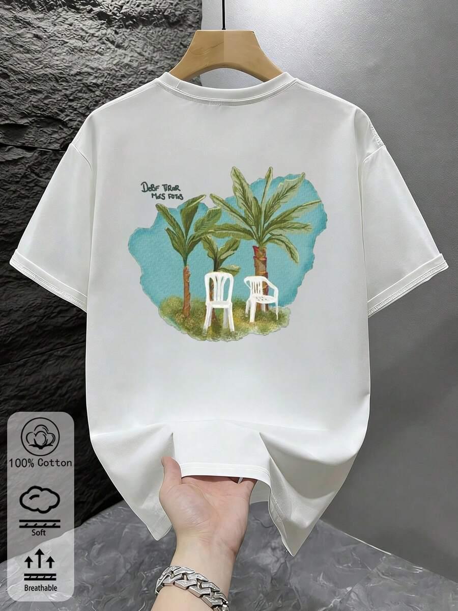 T-SHIRT MĘSKI Z NADRUKIEM