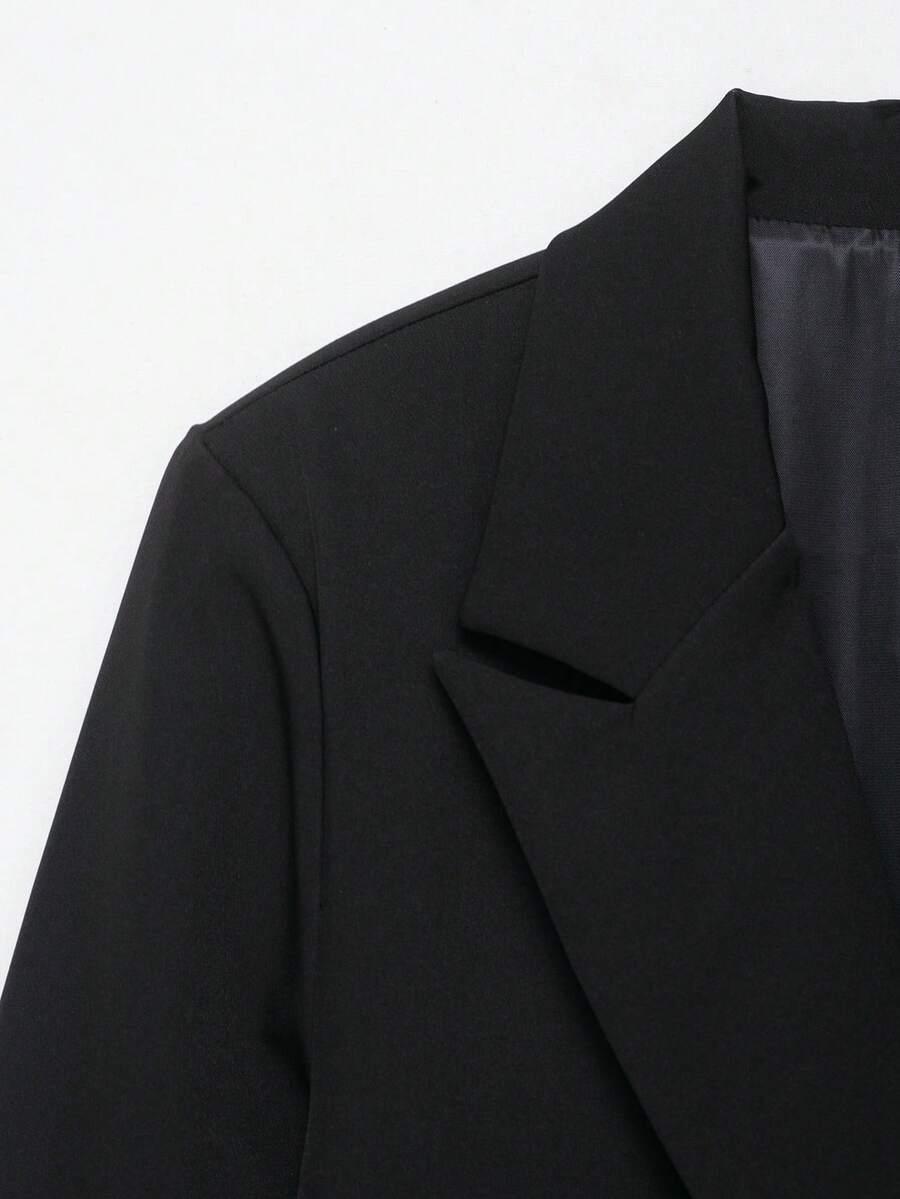 CZARNA MARYNARKA OVERSIZE