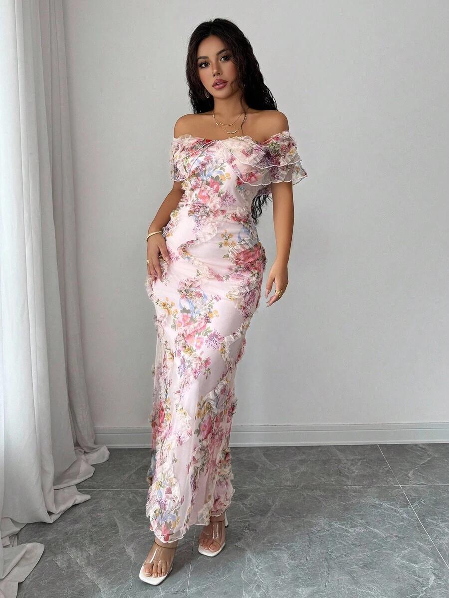maxi sukienka w kwiaty