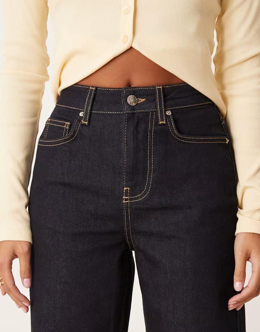 GRANATOWE SPODNIE JEANS