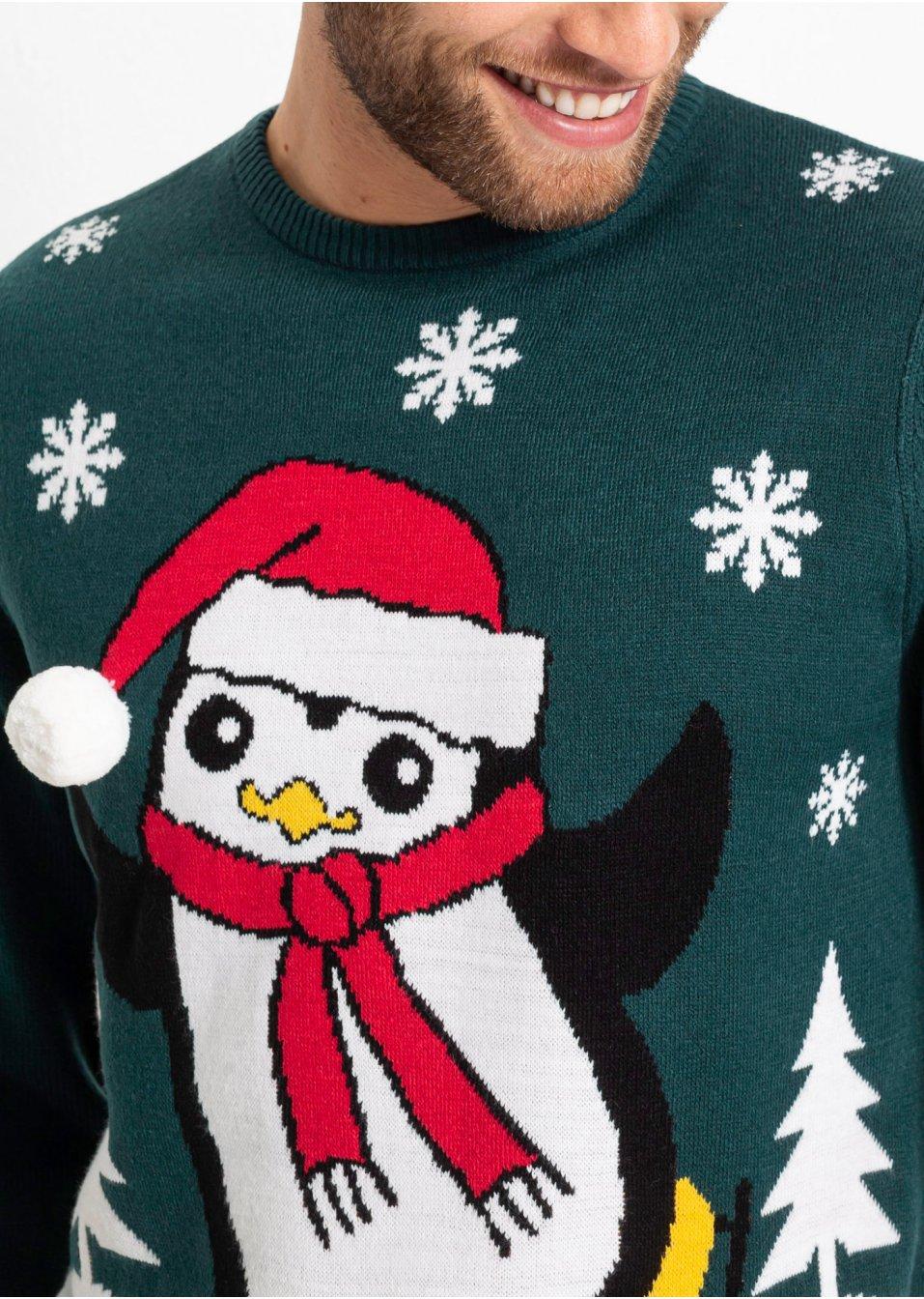 SWETER MĘSKI Z MOTYWEM ŚWIĄTECZNYM