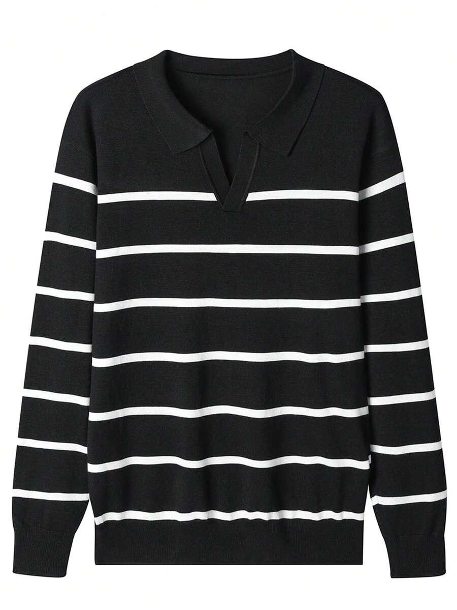 sweter w paski