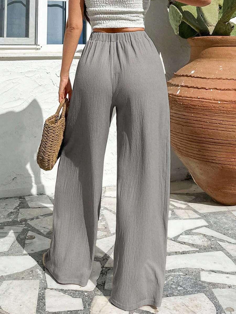 szare spodnie casual