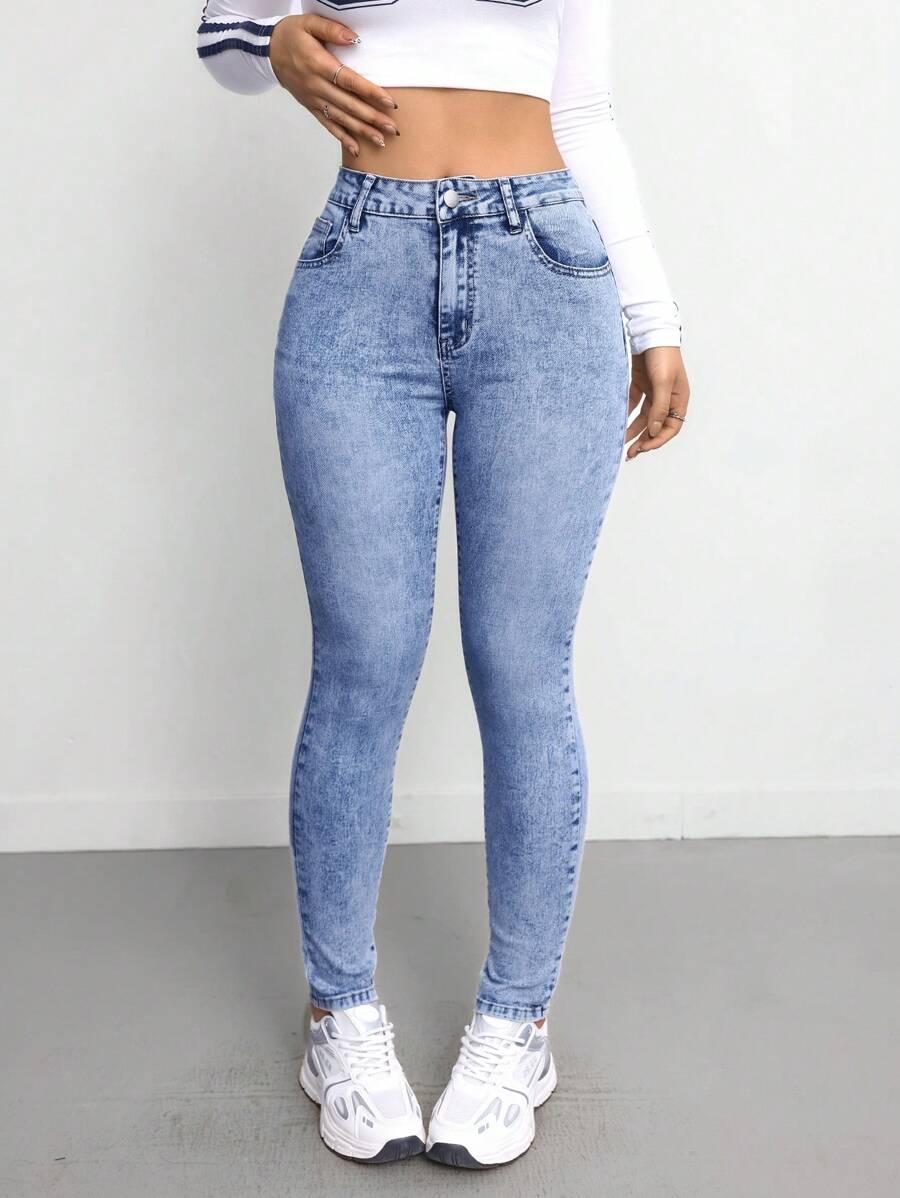 NIEBIESKIE SPODNIE JEANS