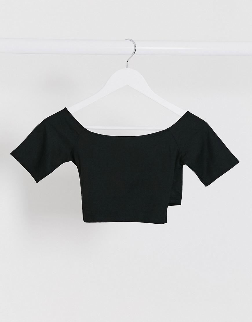 CZARNY TOP CASUAL