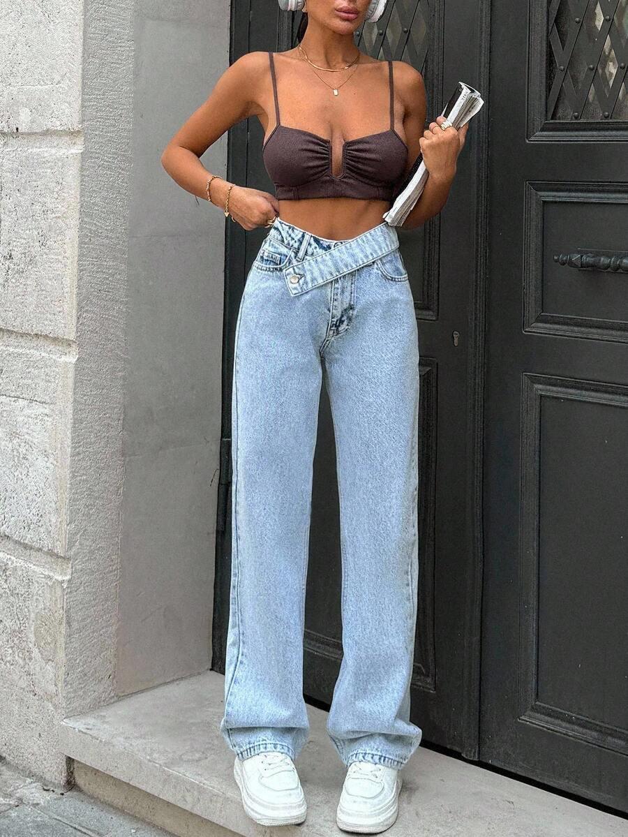 NIEBIESKIE SPODNIE JEANSY