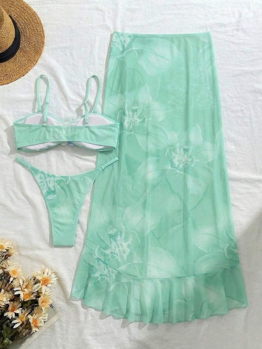 KOMPLET DWUCZĘŚCIOWY STRÓJ KĄPIELOWY SARONG