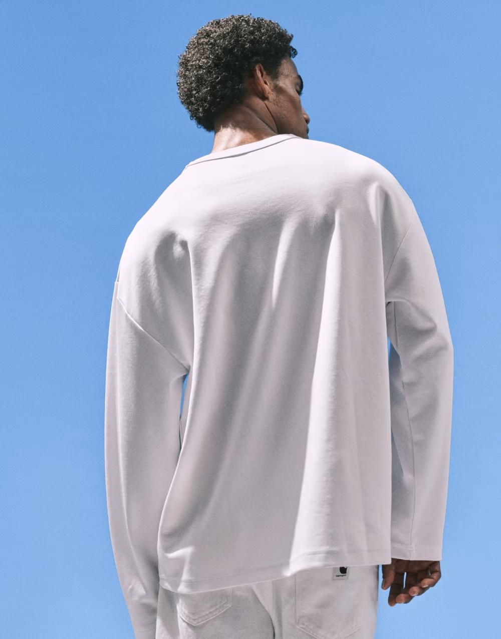 BIAŁA BLUZA DRESOWA OVERSIZE