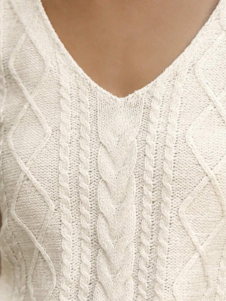 biała bluzka v-neck